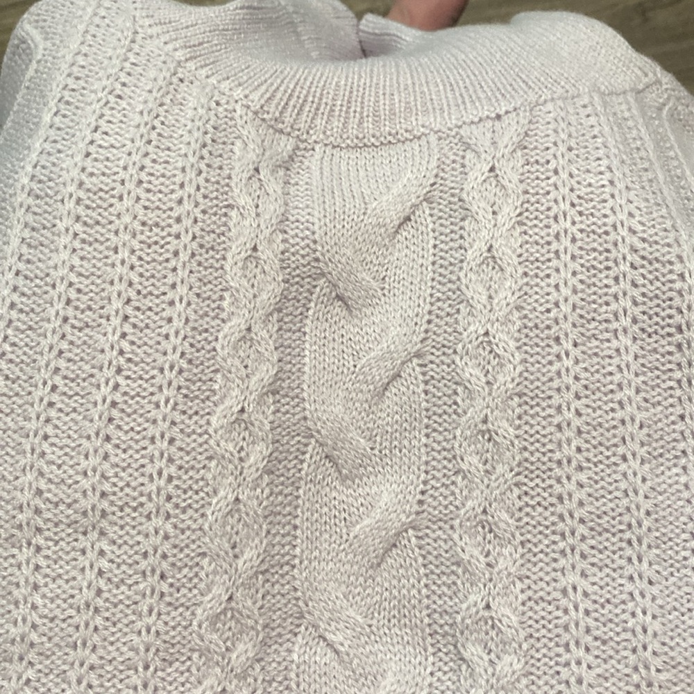 kendall & kylie cable cropped turtle neck sweater size large - Picture 9 of 9